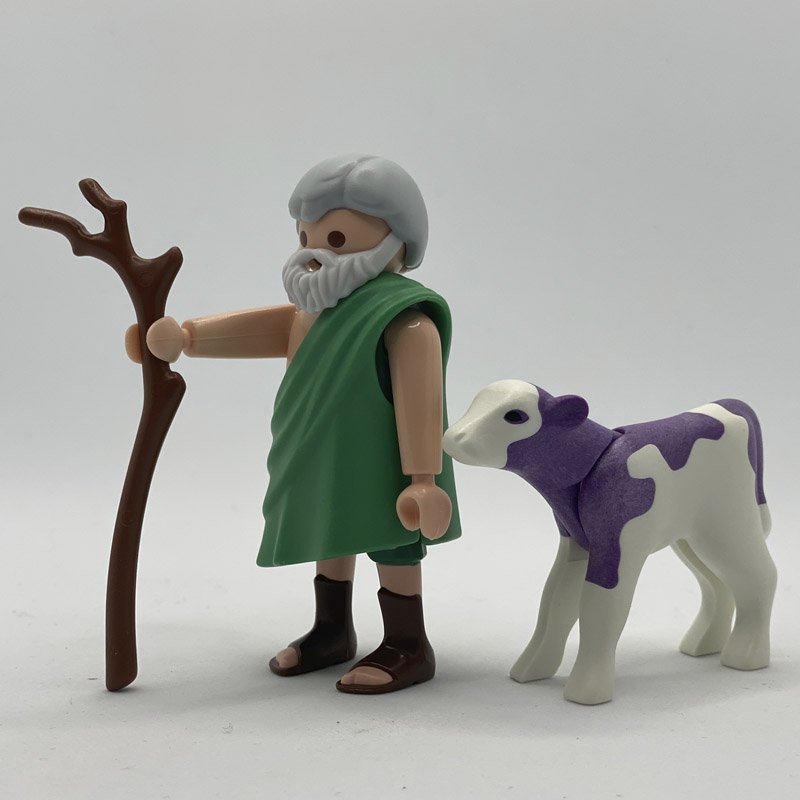 Playmobil Pastor con Ternero