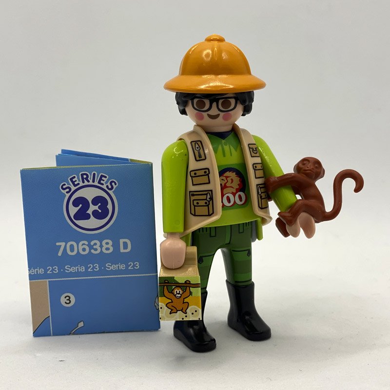 Playmobil Cuidador Zoo Serie 23 Chicos