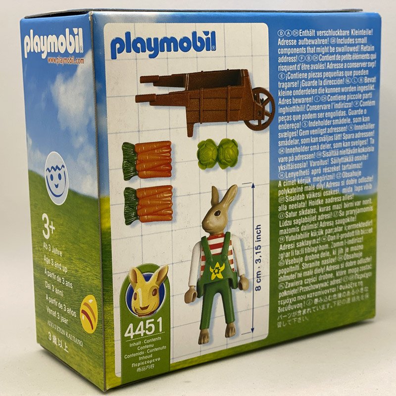 Playmobil Conejos Pascua Carretilla 4451
