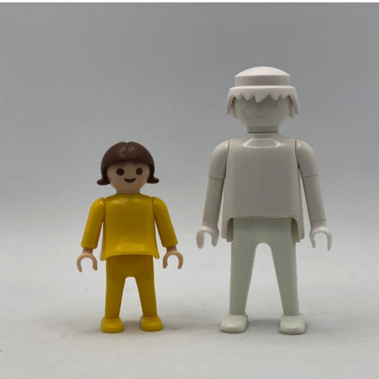 Playmobil pareja ninos amarillos
