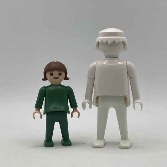 Playmobil pareja ninos verdes