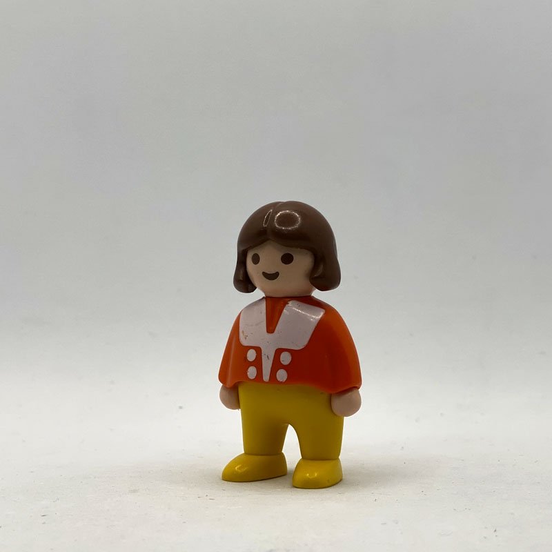 Playmobil 123 Muneco Nina Pelo Marron