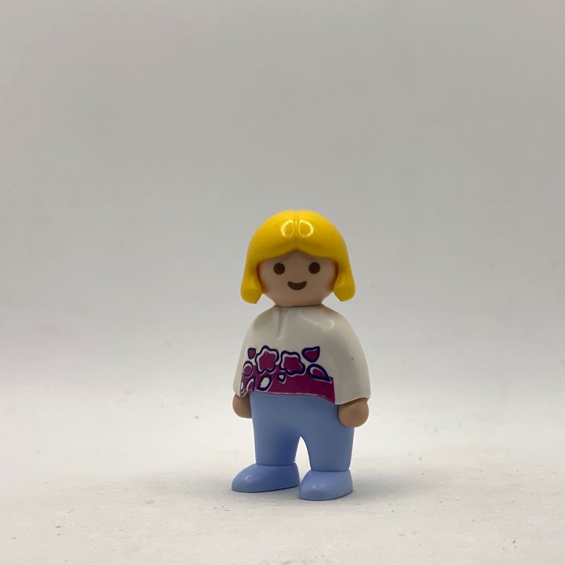 Playmobil 123 Muneco Nina Pelo Rubio