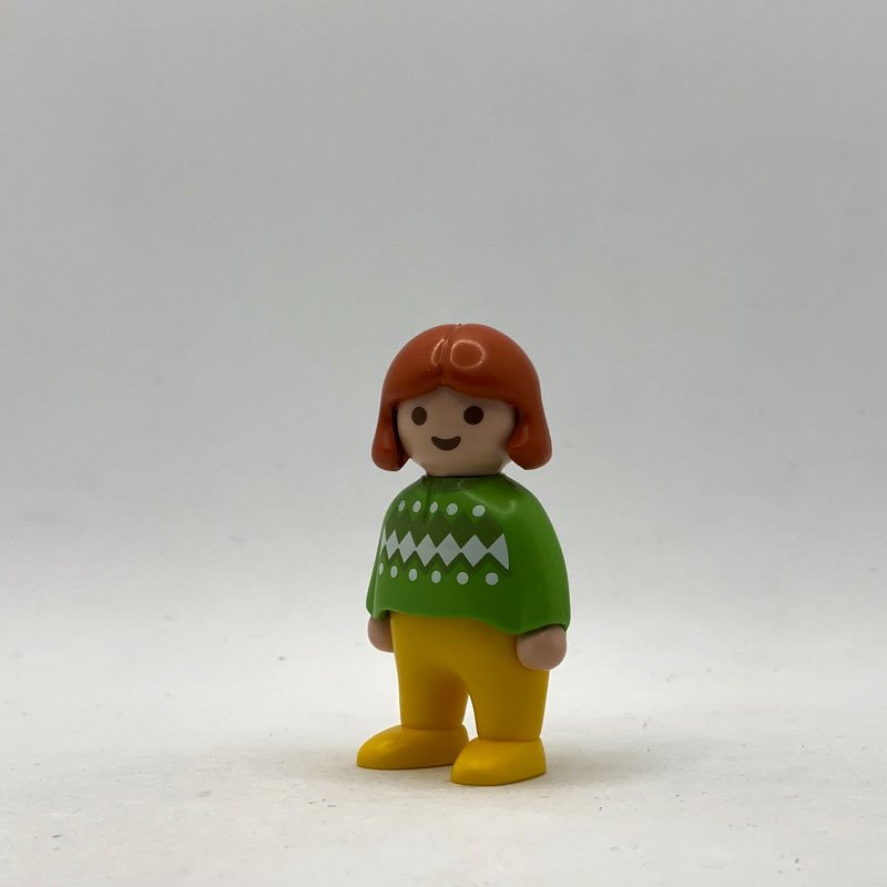 Playmobil 123 Muneco Nina Pelo Pelirroja