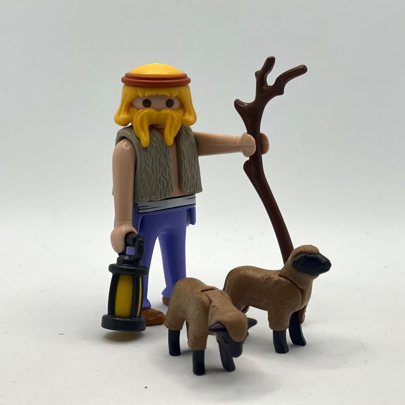 Playmobil Pastor con Farol y Corderos