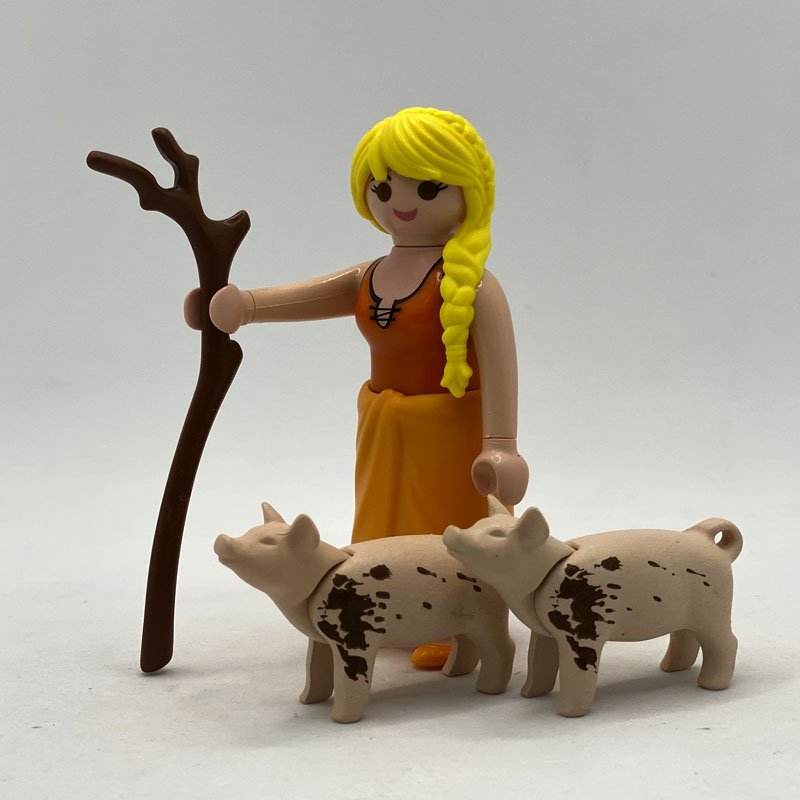 Playmobil Pastora con Cerdos Bebé