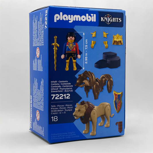 Playmobil León con Caballero Dorado 72212