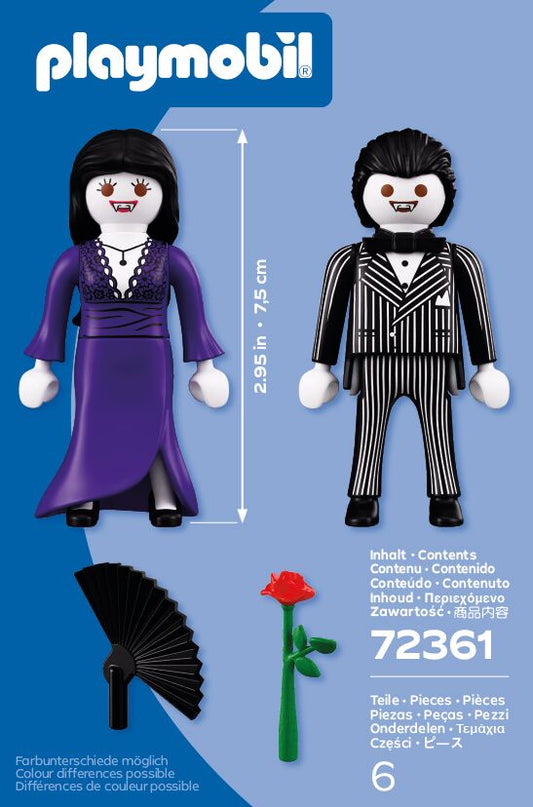 Playmobil Pareja de Vampiros 72361 - contenido del set, 6 piezas