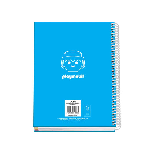 Playmobil Libreta Cuaderno A5 Tapa Forrada