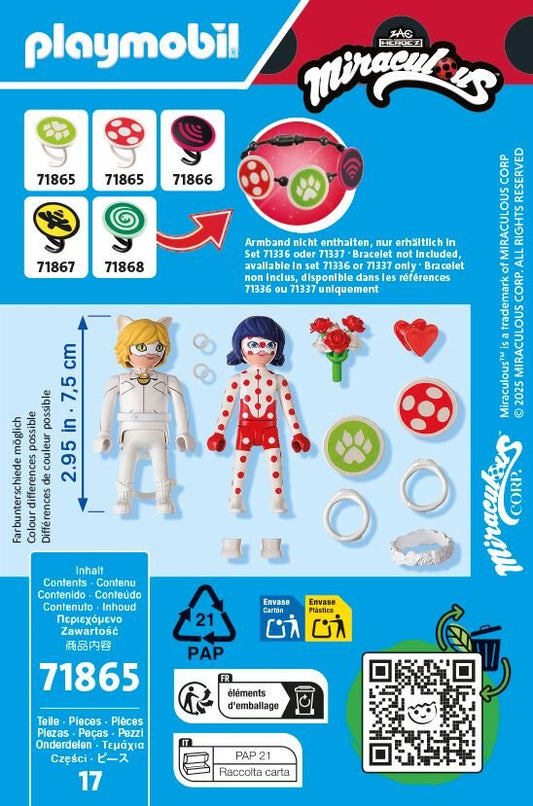 Playmobil Miraculous Ladybug & Cat Noir de Boda 71865