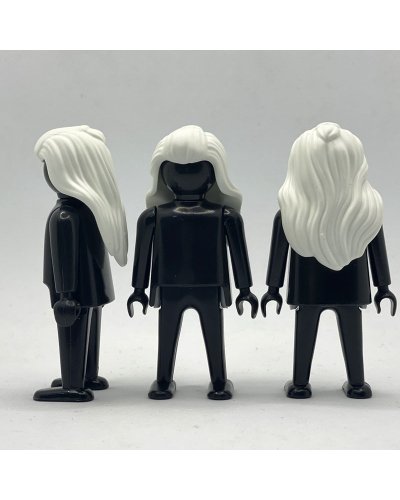 Playmobil Pelo Melena Larga Blanca - PEL221