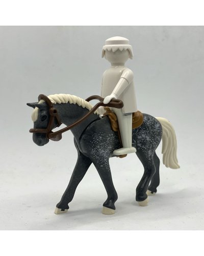 Playmobil Caballo Gris Completo ANI233