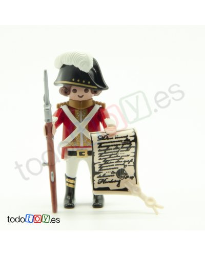 Playmobil Soldado Inglés con Escrito FCO074