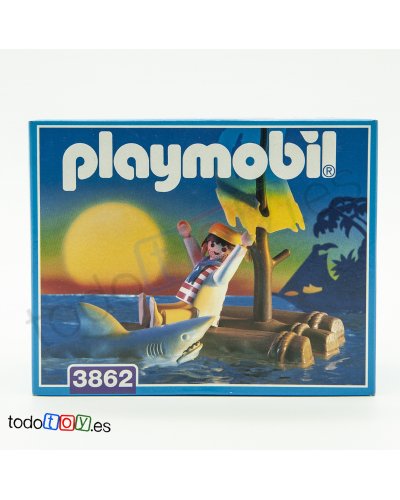 Playmobil® 3862 Náufrago en Balsa con Tiburón