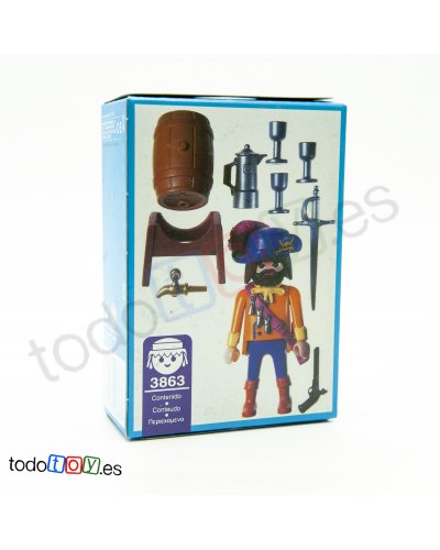Playmobil® 3863 Capitán Pirata con Barril de Ron