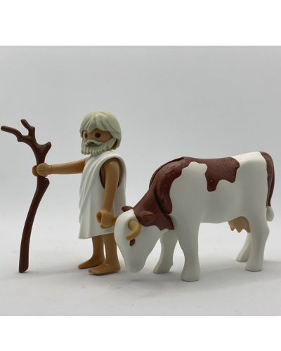 Playmobil Pastor con Vaca