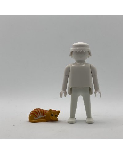 Playmobil Gato Naranja de Rayas Tumbado