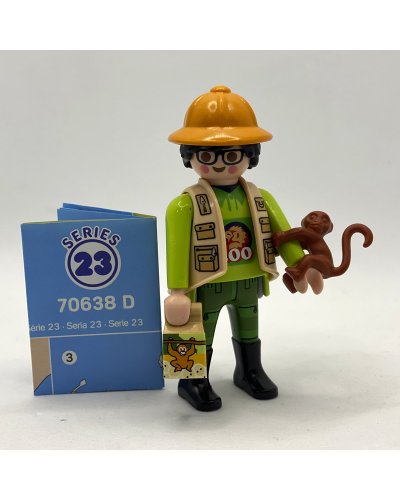 Playmobil Cuidador Zoo Serie 23 Chicos