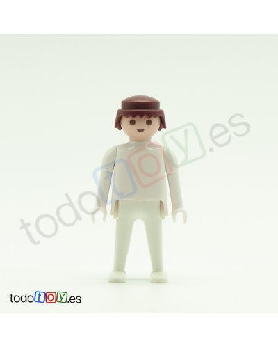 Playmobil Cabeza Completa Chico Pelo Marrón Caoba COM042