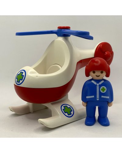 Playmobil 123 Helicóptero Salvamento