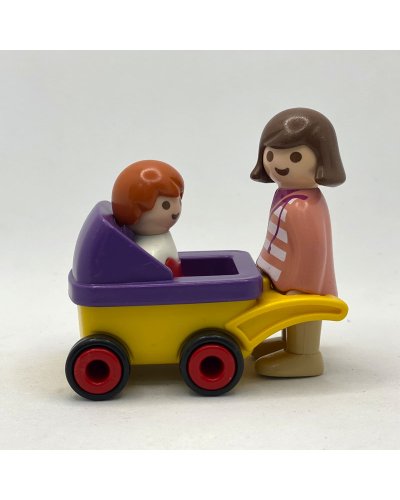 Playmobil 123 Mama y Carrito
