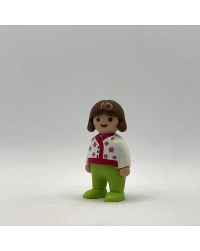 Playmobil 123 Muñeco Niña Pelo Marrón