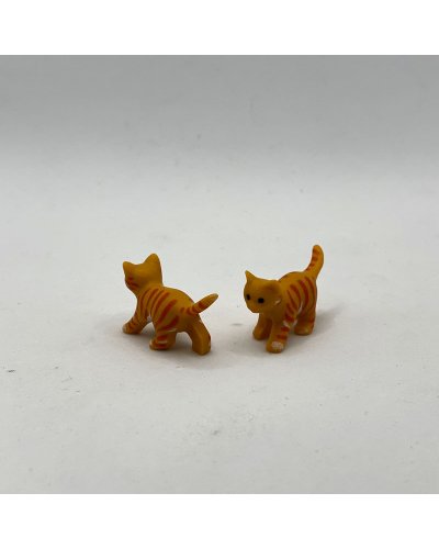 Playmobil Gato Bebé Naranja Rayas