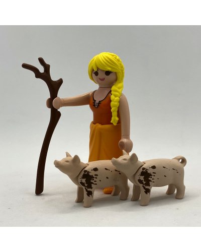 Playmobil Pastora con Cerdos Bebé