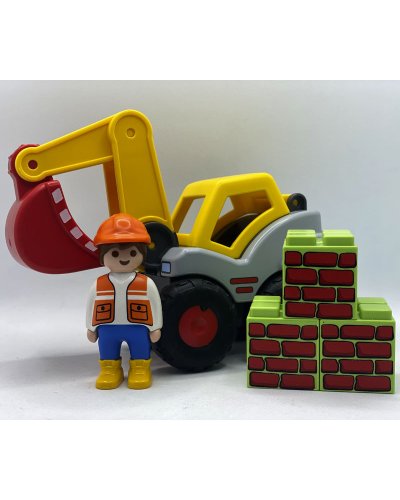 Playmobil 123 Excavadora Obra