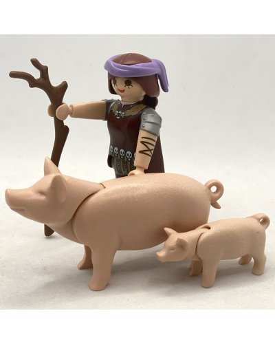Playmobil Pastora y Cerdos