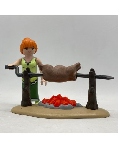 Playmobil Aldeana con Asador Cordero