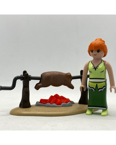 Playmobil Aldeana con Asador Cordero