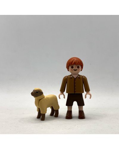 Playmobil Niño Pastor con Oveja Bebé