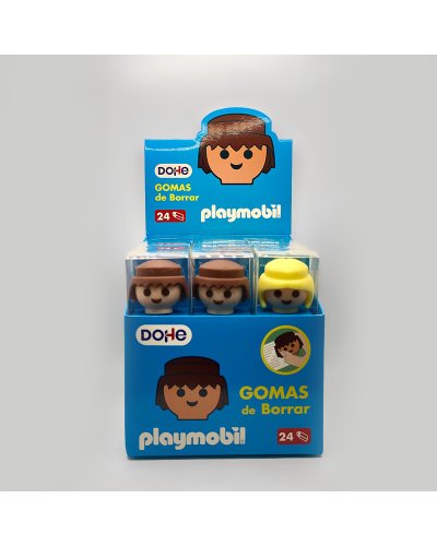 Playmobil Caja Expositor Goma de Borrar 24 Unidades