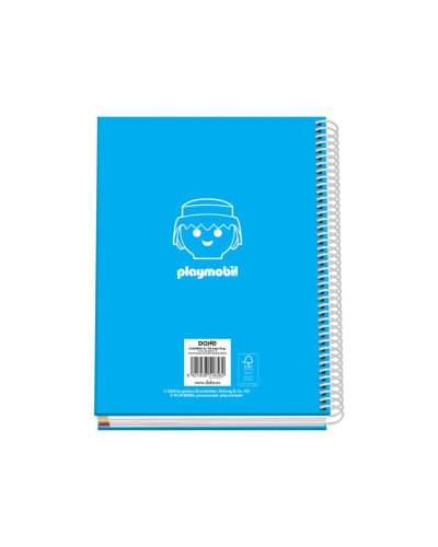 Playmobil Libreta Cuaderno A5 Tapa Forrada