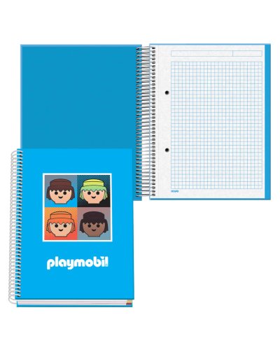 Playmobil Libreta Cuaderno A5 Tapa Forrada