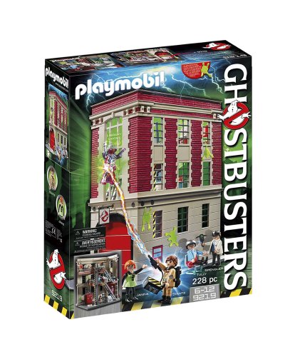 Playmobil Cazafantasmas Cuartel Parque de Bomberos 9219