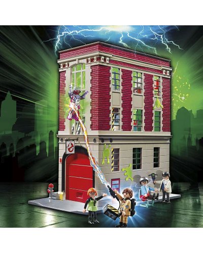 Playmobil Cazafantasmas Cuartel Parque de Bomberos 9219