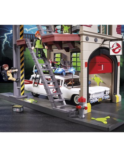 Playmobil Cazafantasmas Cuartel Parque de Bomberos 9219