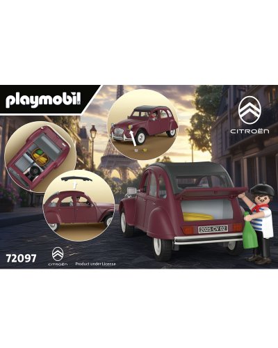Playmobil 72097 Coche Citroën 2 CV Burdeos - Exclusivo