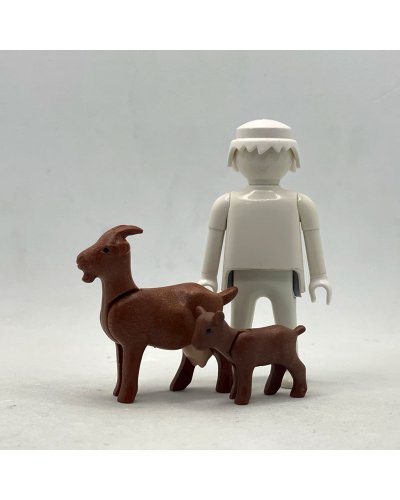 Playmobil Cabra Marrón y Cabrita ANI224