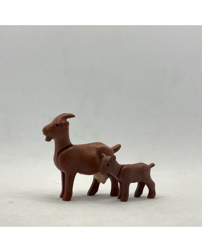 Playmobil Cabra Marrón y Cabrita ANI224