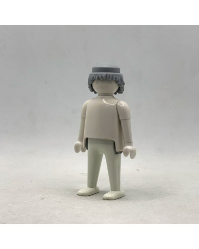Playmobil Pelo Melena Gris Claro - PEL217