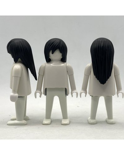 Playmobil Pelo Melena Larga Negra - PEL218