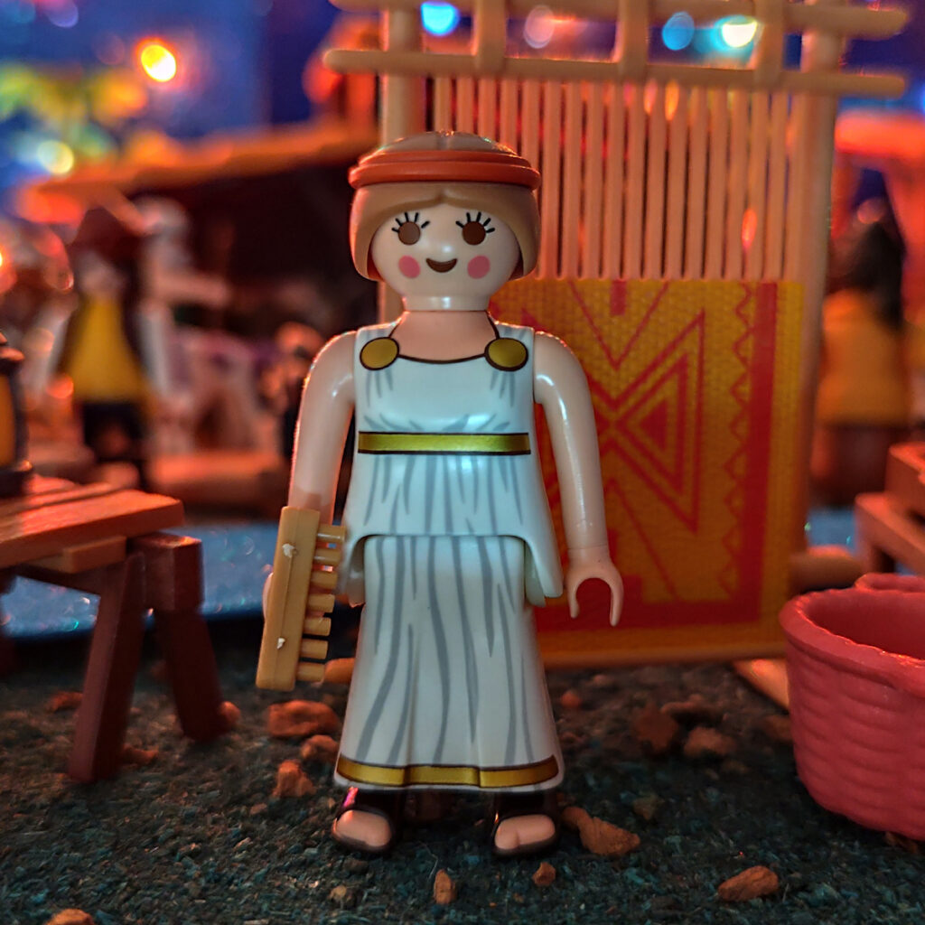 tejedora belen playmobil