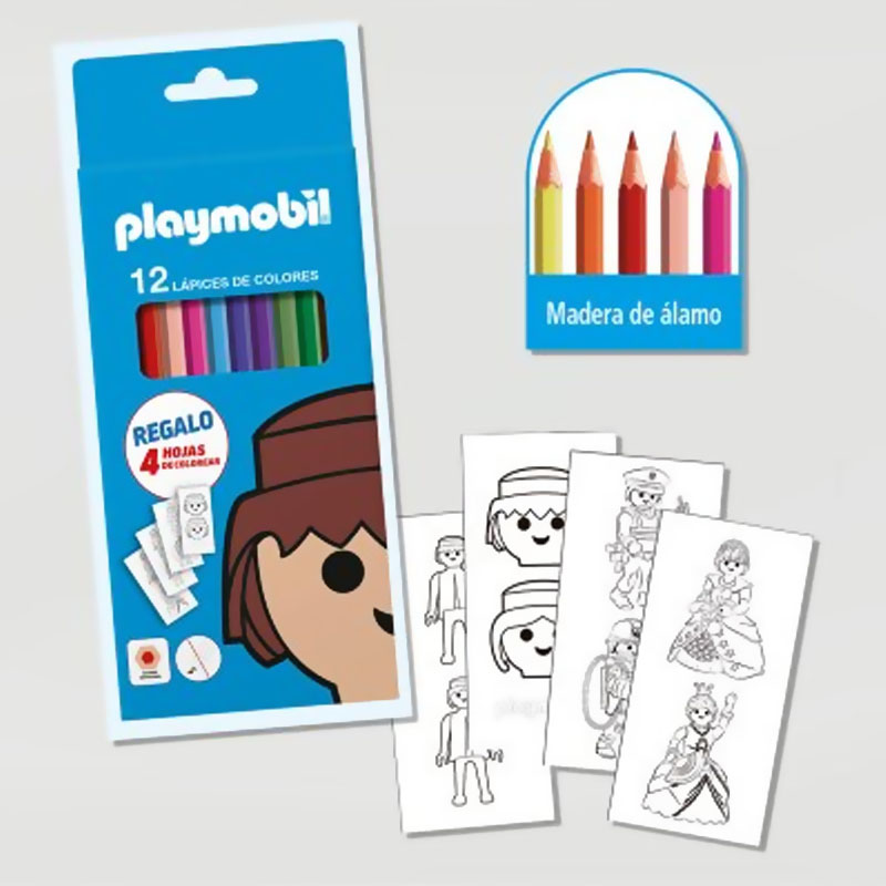 Lápices de colores Playmobil