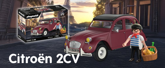 Playmobil 72097 Coche Citroën 2 CV Burdeos: Edición exclusiva para coleccionistas