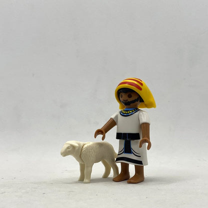 Playmobil Niño Pastor Egipcio con Oveja Bebé FCO855