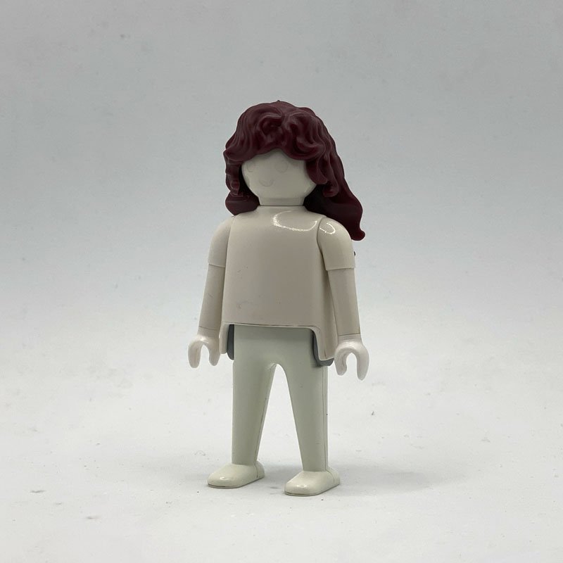 Playmobil Pelo Melena Larga Marrón Caoba - PEL219
