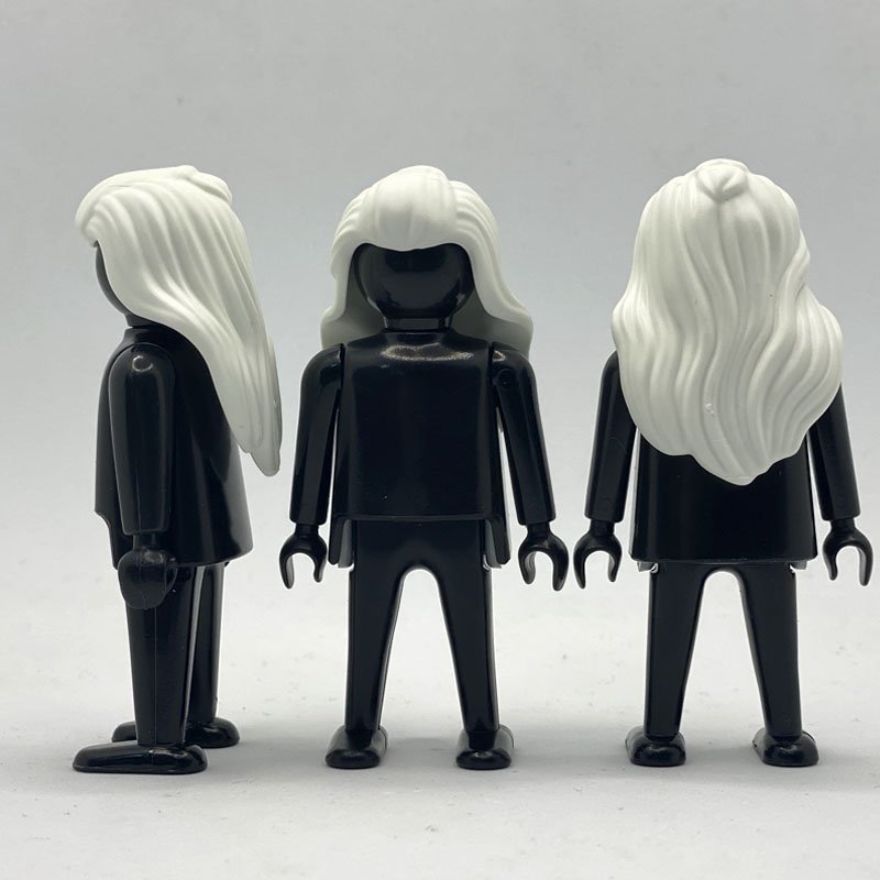 Playmobil Pelo Melena Larga Blanca - PEL221